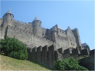 View from outside the Cité de Carcassonne