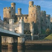 The Conwy castle seen from the east