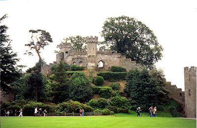 The mound at Warwick Castle